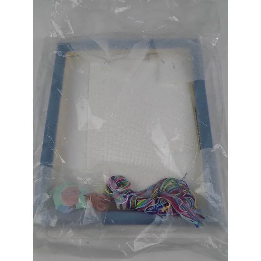Mary Maxim Counted Cross-Stitch Kit Babies Don't Keep 78233 Frame Figurine